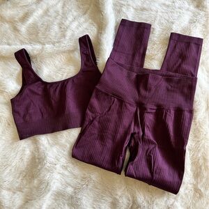 Ethos Workout Set in Plum